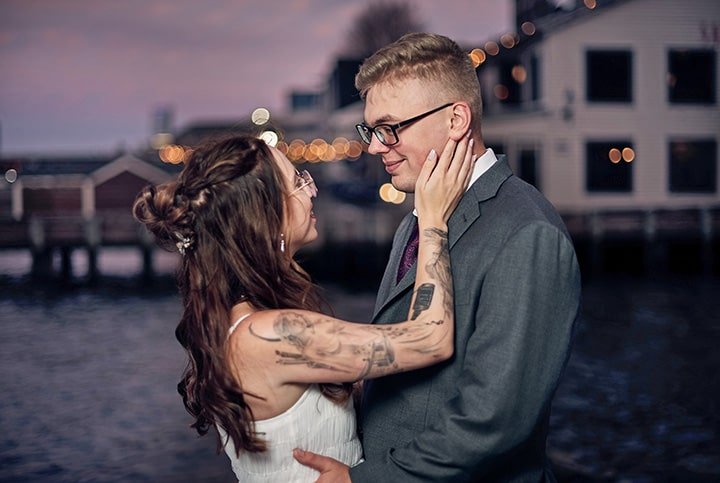 Alexis and Logan Wedding. Halifax Waterfront. CreativeAlex Photography. Affordable wedding photographer in Halifax