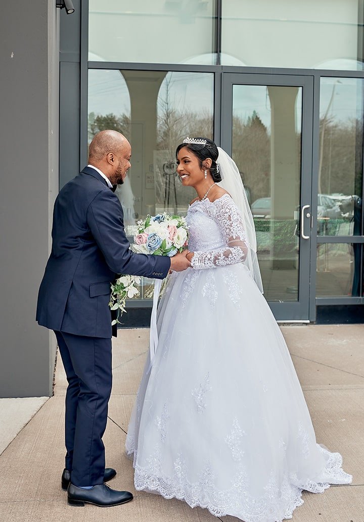 Vanita and Joseph wedding. Halifax wedding photography. Cedar event Center. Halifax weddings. First look